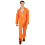 Disfraz de Convicto Naranja para hombre Bis