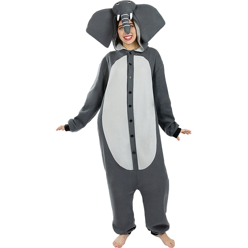 Disfraz de Pijama Elefante Onesie adulto unisex Bis