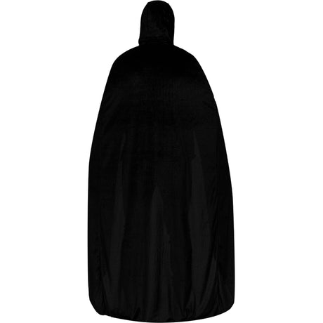 Disfraz de Capa Mago Negra con Capucha para hombre Espalda