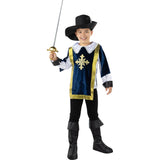 Disfraz de Mosquetero Azul para niño Bis