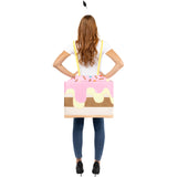 Disfraz de Pastel de Cumpleaños adulto unisex Espalda