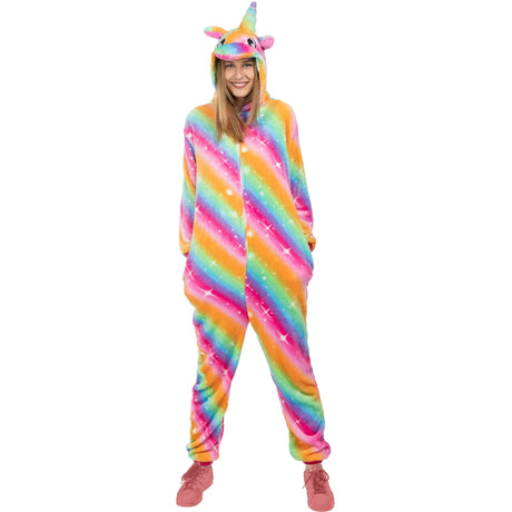 Disfraz de Unicornio Fantasía Onesie para mujer
