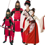 Disfraces Maestros Samuráis y Geishas para grupos y familias