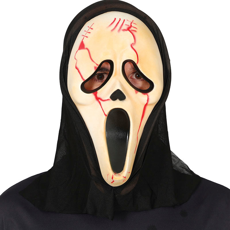 Scream masker met bloed