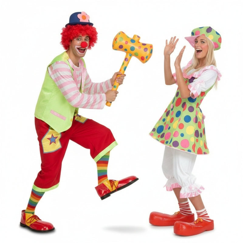 Koppelkostuums Vrolijke Clowns