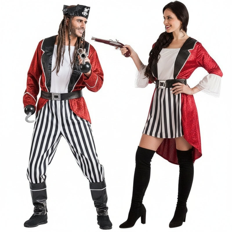 Koppelkostuums Piraten Zwartbaard