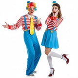 Koppelkostuums Clowns met Bretels