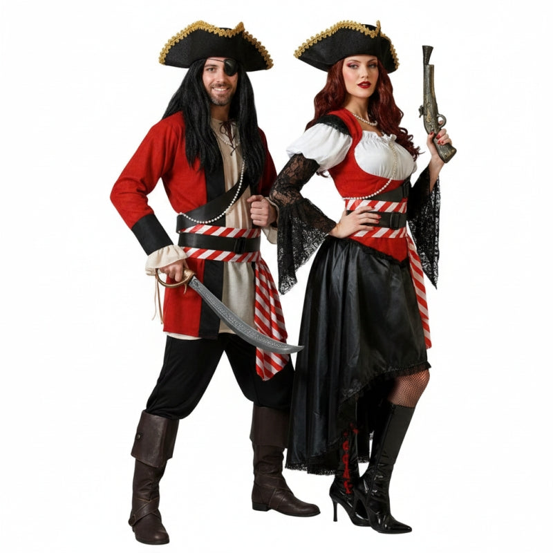 Koppelkostuums Rode Piraten