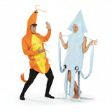 Pareja de Gamba y Calamar