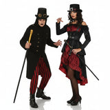Koppelkostuums Vampires Lord en Lady Steampunk