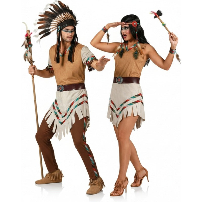 Koppelkostuums Sioux Indianen