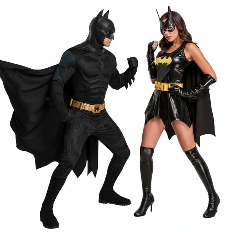 Koppelkostuums Batman en Batgirl