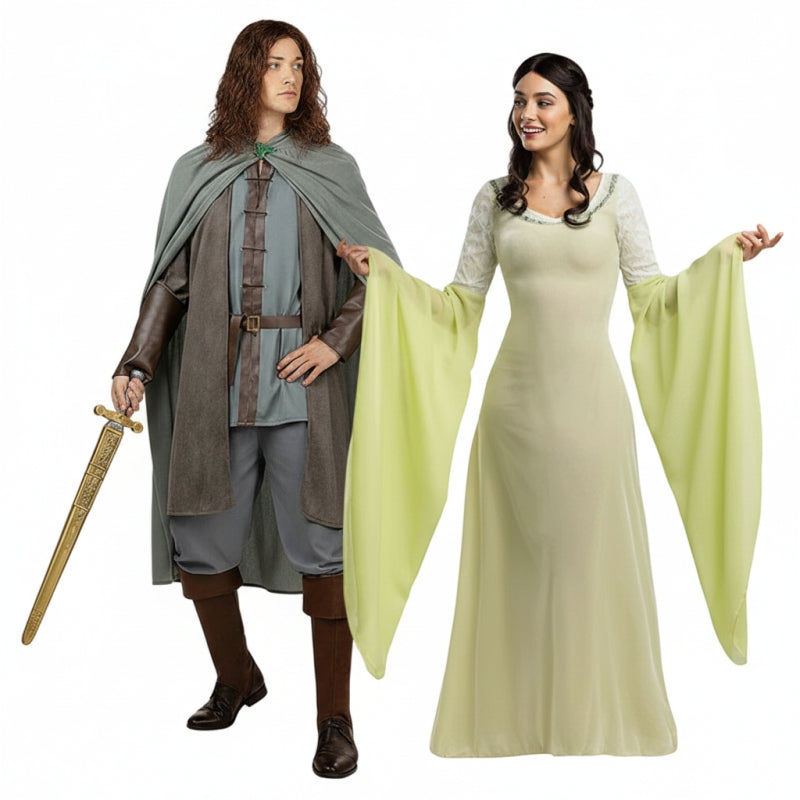 Koppelkostuums Aragorn en Arwen van De Heer van de Ringen