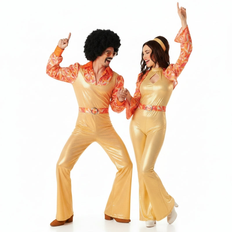 Koppelkostuums Disco Goud Jaren 70