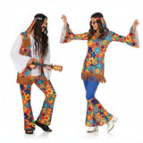Koppelkostuums Bloemenhippies