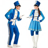 Pareja de Soldadito y Majorette Azul