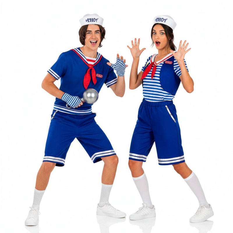Koppelkostuums Steve en Robin Ahoy Stranger Things Officieel Netflix
