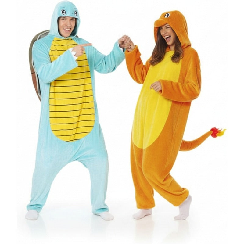 Koppelkostuums Squirtle en Charmander van Pokémon