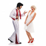 Koppelkostuums Elvis Presley en Marilyn Monroe