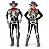 Koppelkostuums Skeletten Cowboys