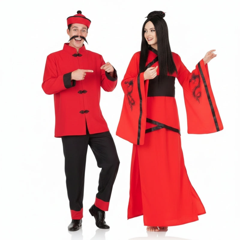 Pareja Chinos Rojos