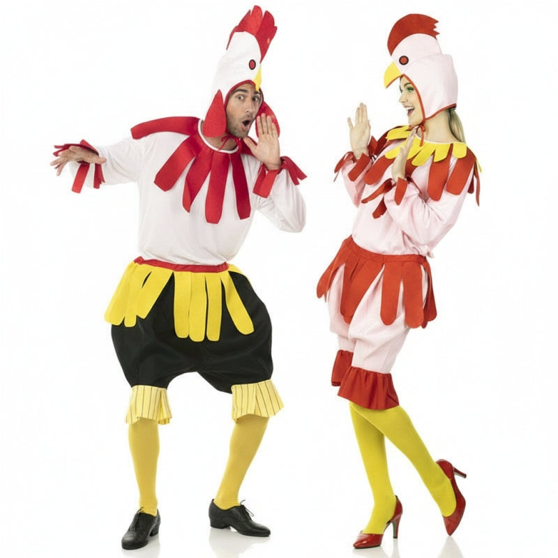 Pareja Gallo y Gallina adulto