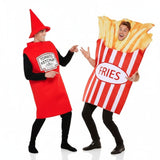 Koppelkostuums Ketchup en Patat friet
