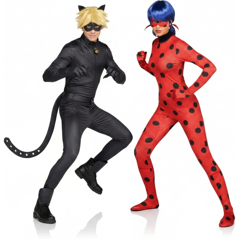 Koppelkostuums Ladybug en Cat Noir