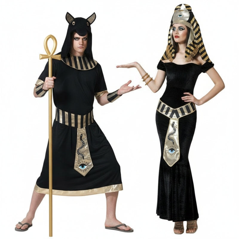 Koppelkostuums Egyptische Koningen Anubis