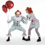 Koppelkostuums Macabere Grijze Clowns
