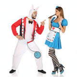 Koppelkostuums Alice in Wonderland en Witte Konijn
