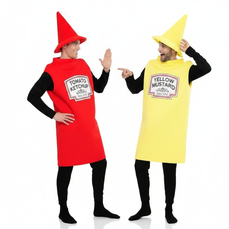 Koppelkostuums Ketchup en Mosterd