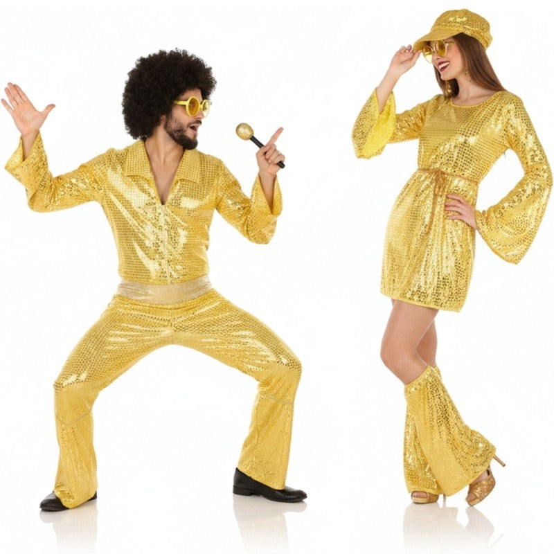 Koppelkostuums Disco Goud