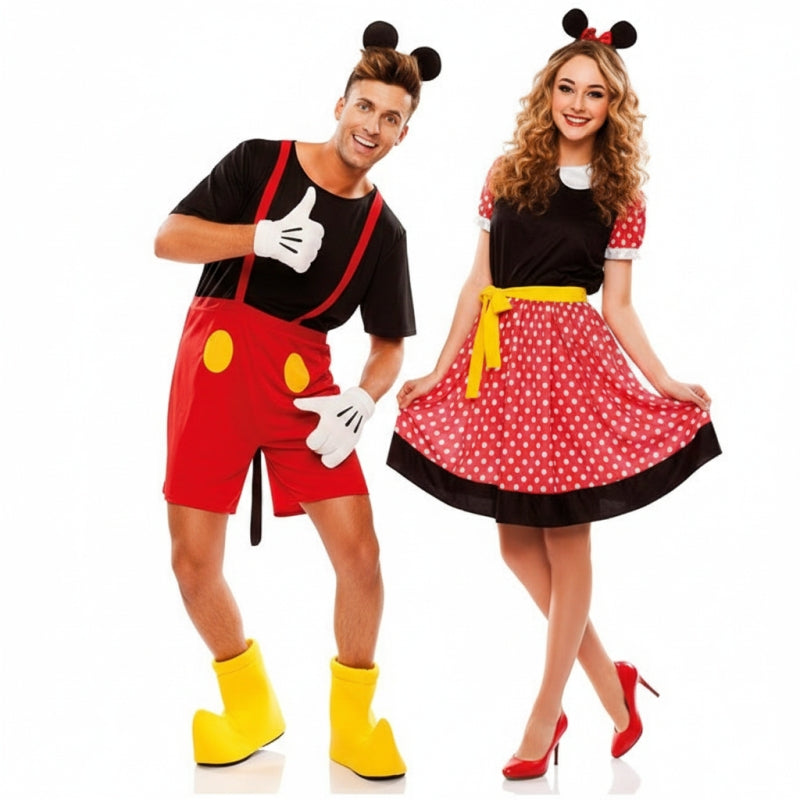 Koppelkostuums Mickey en Minnie Mouse