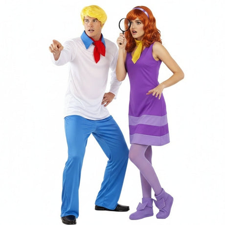 Pareja de Fred Jones y Daphne de Scooby Doo