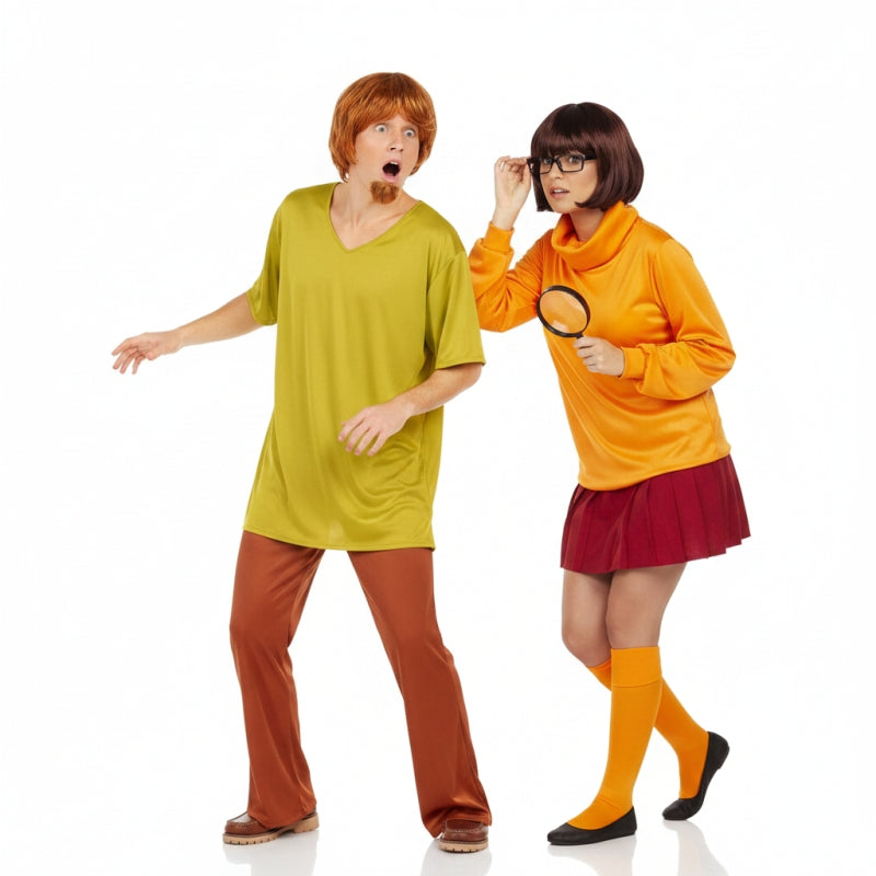 Koppelkostuums Shaggy Rogers en Vilma van Scooby Doo
