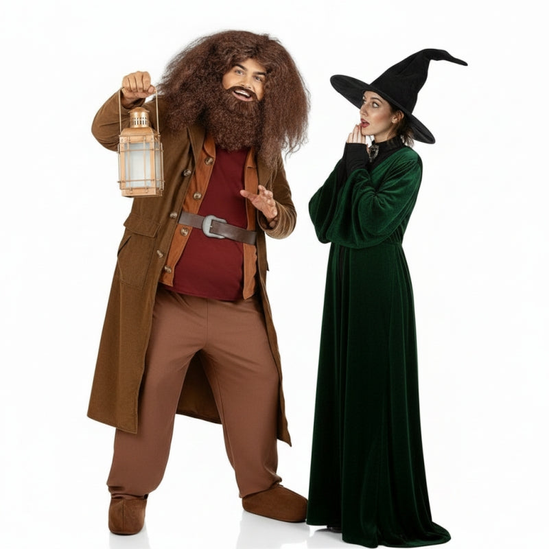 Koppelkostuums Hagrid en McGonagall van Hogwarts