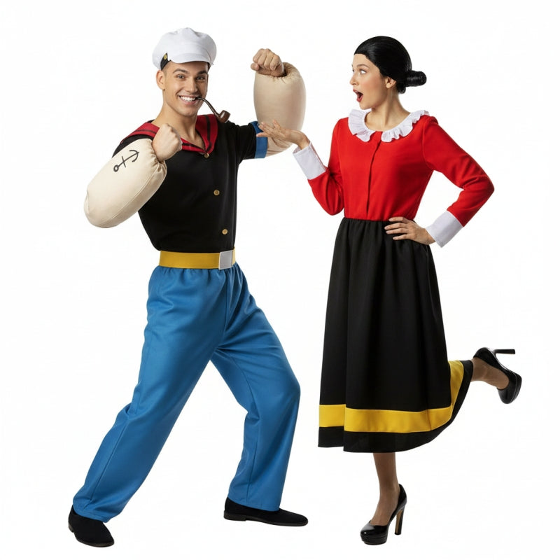 Koppelkostuums Popeye en Olivia