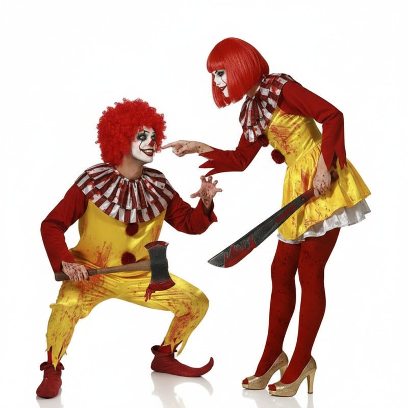 Koppelkostuums Bloedige McBurguer Clowns