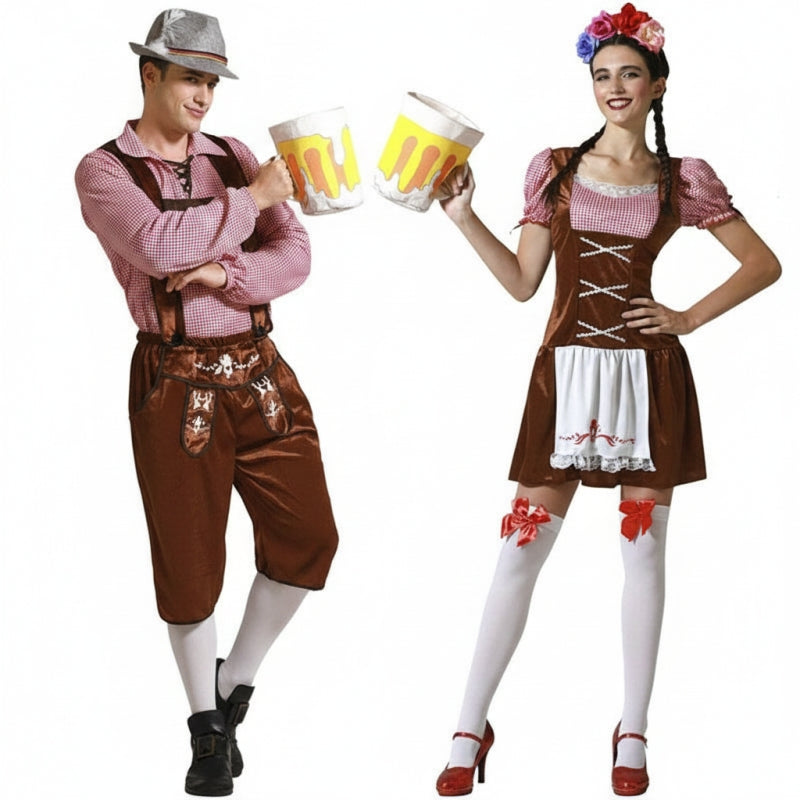 Koppelkostuums Tiroleses Oktoberfest Bruin