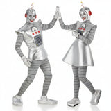 Koppelkostuums Zilveren Robots