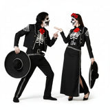 Pareja de Esqueletos Mexicanos Oscuros