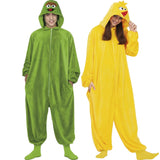Pareja de Óscar y Gallina Caponata de Barrio Sésamo