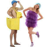Pareja de Patito y Esponja de baño