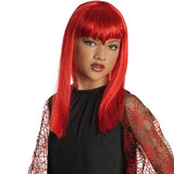 Peluca Vampiresa traviesa roja infantil