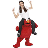 Disfraz de Elmo a hombros Barrio Sésamo adulto