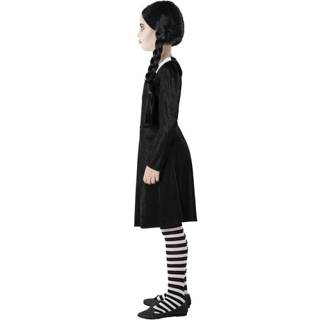 Disfraz de Niña Tétrica negro para niña Perfil