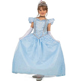 Disfraz de Princesa Cenicienta azul para niña