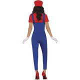 Disfraz de Super Mario clásico para mujer espalda