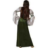 Disfraz para niña de Princesa medieval elegante Espalda